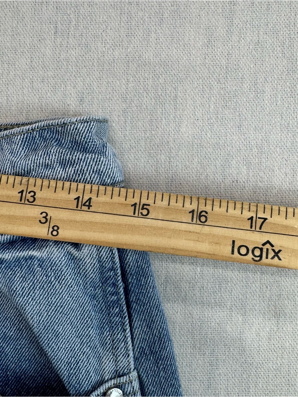 PTCL Ethical Brand Low Loose Balloon Barrel Leg Jeans Women’s Sz 25 Light Wash - Picture 11 of 15